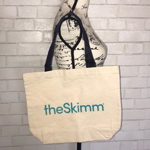 theSkimm canvas tote bag